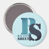 "BILANZBLATT" MAGNET (Vorderseite/Rückseite)