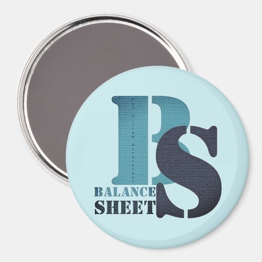 "BILANZBLATT" MAGNET (Vorderseite/Rückseite)