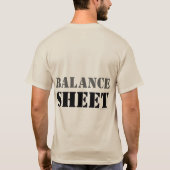 "BILANZBLATT" T-Shirt (Rückseite)