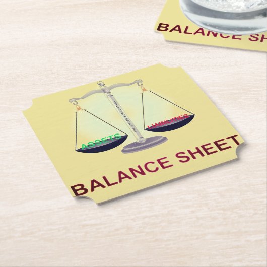 "BILANZBLATT" UNTERSETZER (angewinkelt)