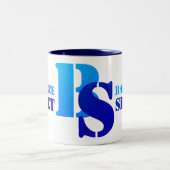 "BILANZBLATT" ZWEIFARBIGE TASSE (Mittel)