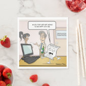 Bilanzierung Betrunkener Bilanz Punny Party Napkin Serviette (Beispiel)