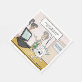 Bilanzierung Betrunkener Bilanz Punny Party Napkin Serviette (Ecke)
