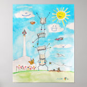 Bilanzierung der Art Balance des Buchführerplakats Poster (Vorne)