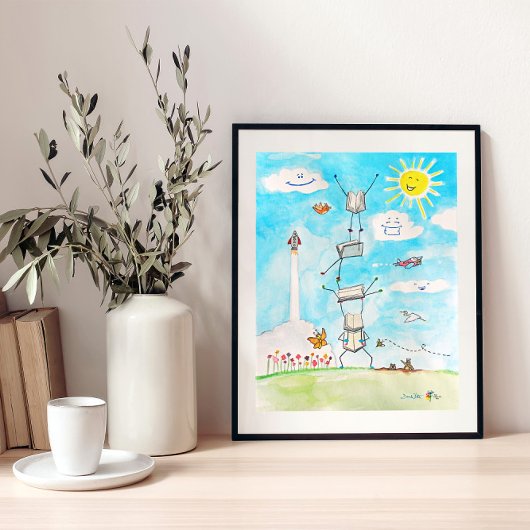 Bilanzierung der Art Balance des Buchführerplakats Poster