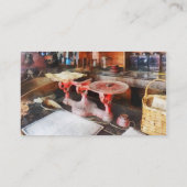 Bilanzskala im allgemeinen Geschäft Visitenkarte (Rückseite)