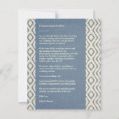 Bilap Blue Boho Textile Textile Textile Romantisch (Rückseite)