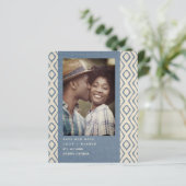 Bilap Blue Boho Textile Textile Textile Romantisch (Stehend Vorderseite)