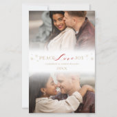 Bilap Simple Peace Liebe Joy Snowflakes 2 Fotos (Vorderseite)