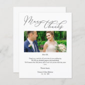 Bilap Simple Vielen Dank Hochzeitslieferanten Foto (Vorne/Hinten)