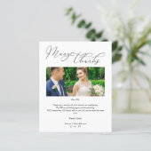 Bilap Simple Vielen Dank Hochzeitslieferanten Foto (Stehend Vorderseite)