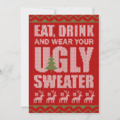 Bilap Ugly Sweater Weihnachtsgebäck Party Einladung (Vorderseite)
