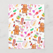 Bilap ZWEI SWEET Candy Kids Candyland Geburtstag Flyer (Hinten)