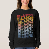 Bilaspur City Groovy Retro Sweatshirt (Vorderseite)