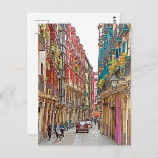 Bilbao. 19 postkarte (Vorne/Hinten)