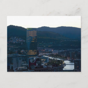 Bilbao al atardecer postkarte