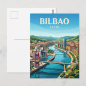 Bilbao Ästuar Spanien Postkarte (Vorne/Hinten)