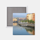 Bilbao, baskisches Spanien (Untertitel) Magnet (Vorderseite/Rückseite)