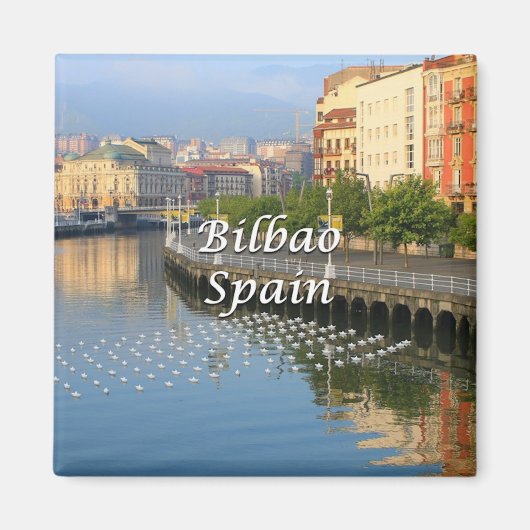 Bilbao, baskisches Spanien (Untertitel) Magnet (Vorne)