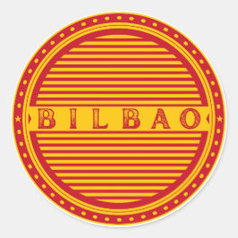 Bilbao City Pride Emblem – Spanish Identity Runder Aufkleber