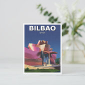 Bilbao Guggenheim Museum Reisen Abstrakt Postkarte (Stehend Vorderseite)
