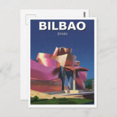 Bilbao Guggenheim Museum Reisen Abstrakt Postkarte (Vorne/Hinten)