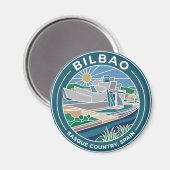 Bilbao Guggenheim Museum Spanien Magnet (Vorderseite/Rückseite)