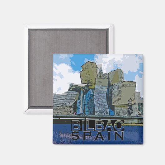 Bilbao Magnet (Vorderseite/Rückseite)