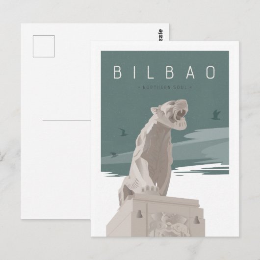 BILBAO Nord Soul Edificio El Tigre Postkarte (Vorne/Hinten)