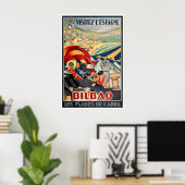 Bilbao Poster Vintage Spanischer Druck Spanien Rei (Heimbüro)