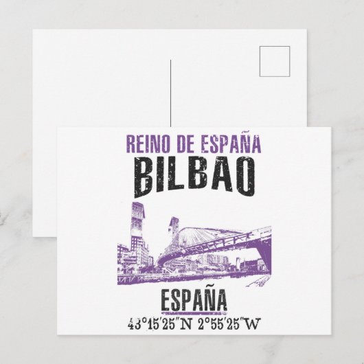 Bilbao Postkarte (Vorne/Hinten)