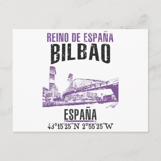 Bilbao Postkarte (Vorderseite)