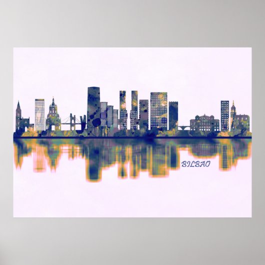 Bilbao Skyline Poster (Vorne)