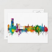 Bilbao Spain Skyline Postkarte (Vorne/Hinten)