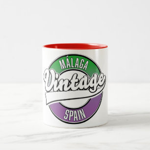 Bilbao spain Vintages Logo Zweifarbige Tasse