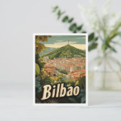 Bilbao Spanien Art Vintage Postkarte (Stehend Vorderseite)