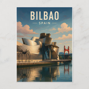 Bilbao Spanien Baskische Architektur Nördliche Sta Postkarte