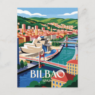 Bilbao Spanien Guggenheim Reise Postkarte