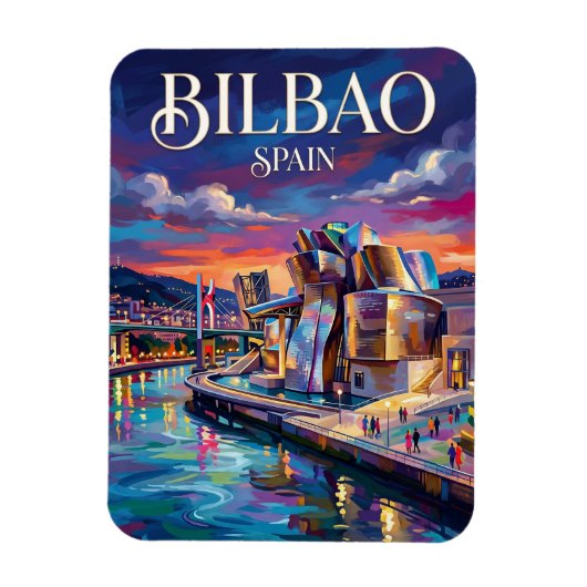 Bilbao Spanien Magnet (Vertikal)