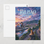 Bilbao Spanien Postkarte (Vorne/Hinten)
