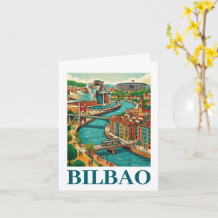 Bilbao Spanien Reise - Farbige Architektur Karte