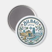 Bilbao, Spanien Spanien Magnet (Vorderseite/Rückseite)