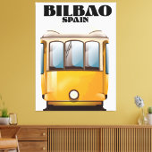 Bilbao Spanien Straßenbahnposter Leinwanddruck (Insitu (Wohnzimmer))
