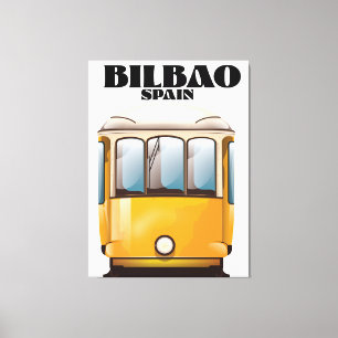 Bilbao Spanien Straßenbahnposter Leinwanddruck