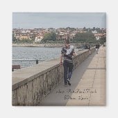 Bilbao Spanien | Touristen wandern um den Hafen Magnet (Vorne)