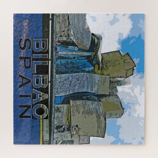 Bilbao Square Puzzle. Puzzle (Horizontal)