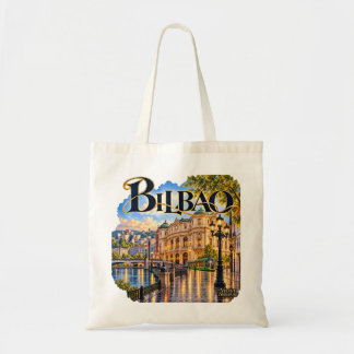 Bilbao Watercolor Tote Bag | Velvet Signature Tragetasche