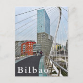 Bilbao. Zubizuri oder die Brücke Campo Volantin. Postkarte (Vorderseite)
