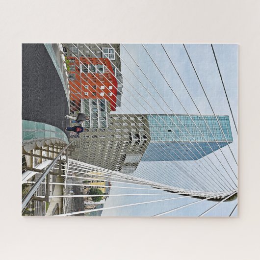 Bilbao. Zubizuri oder die Brücke Campos Volantin Puzzle (Horizontal)