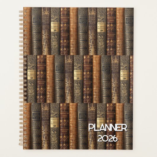 Bilbiophile (theatre theme) Planner 2026 Planer (Vorderseite)